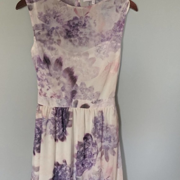 True Violet ASOS Dress Watercolor Flowers - Picture 2 of 8